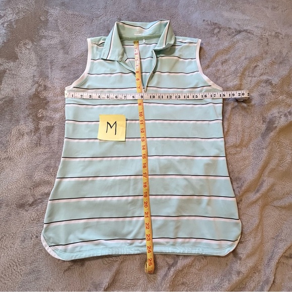 Nike green white gray golf short sleeve polo tour performance Dri-Fit Size M - Picture 5 of 6